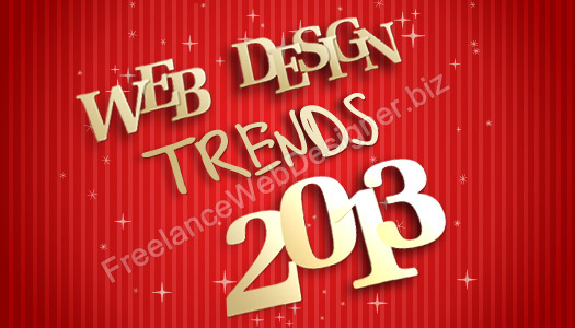 web design trends in 2013