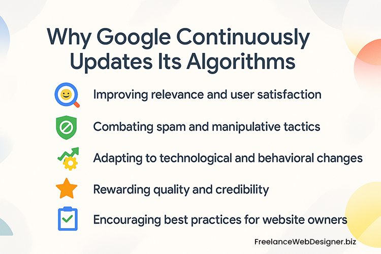why google updates algorithm