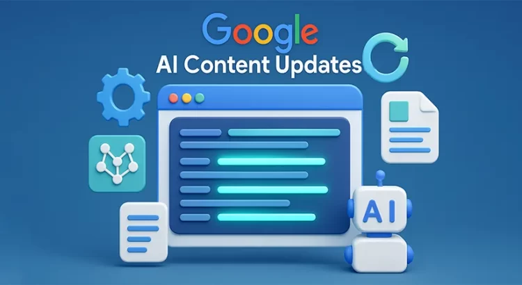 google ai content updates