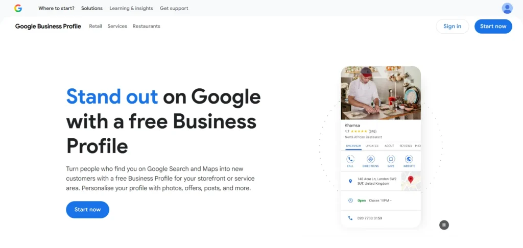 what is google business profile