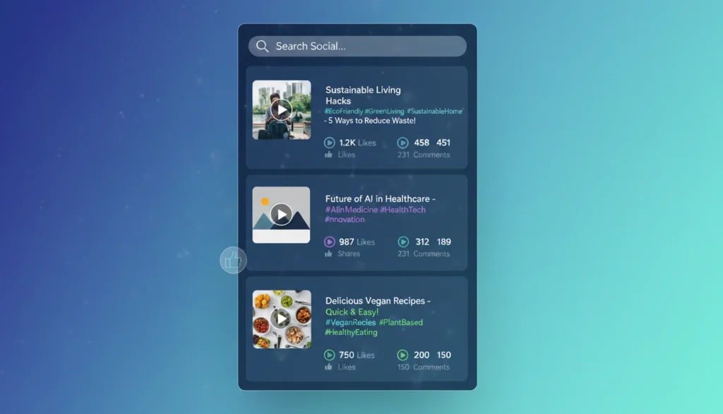 social search shaped by modern social media trends.