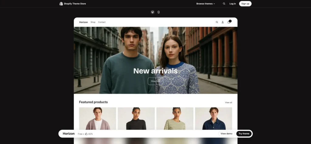 Horizon free shopify themes