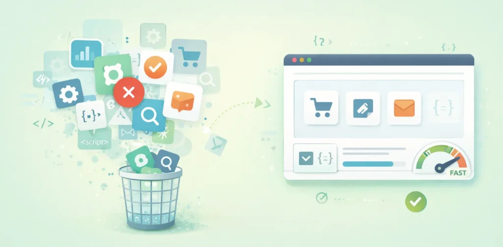 Shopify app cleanup for site speed optimization
