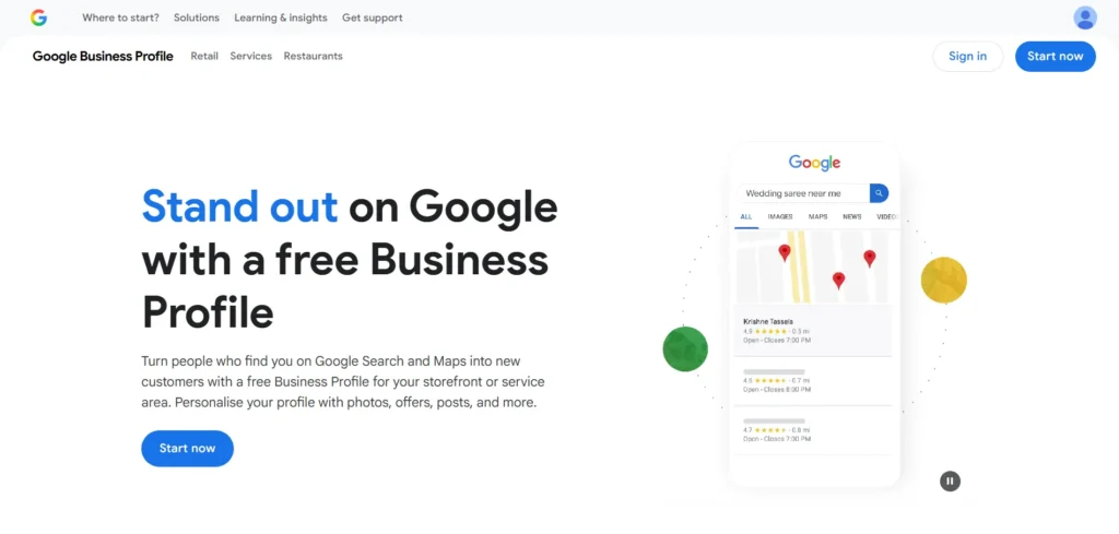 Optimizing Google Business Profile for local SEO of small business