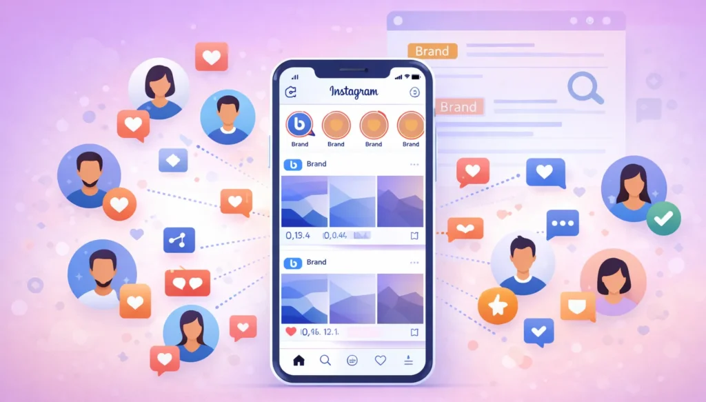 Instagram engagement and SEO visibility