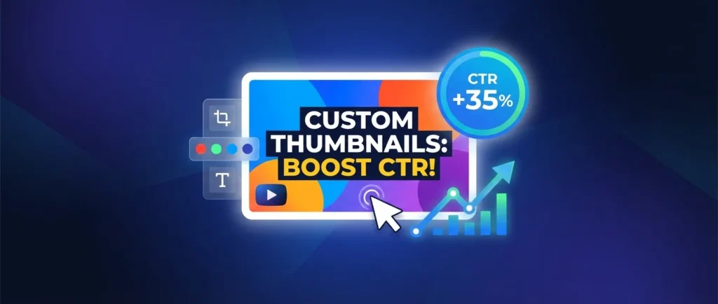 YouTube SEO approach to increase CTR with custom thumbnails