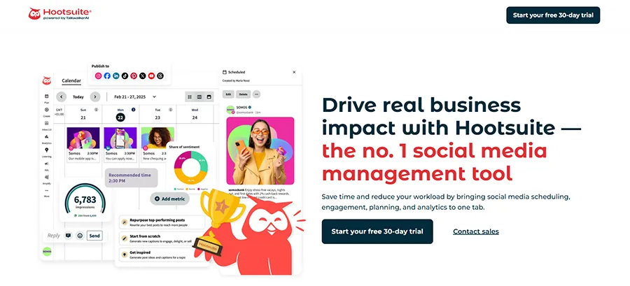 Hootsuite for small business social media marketing